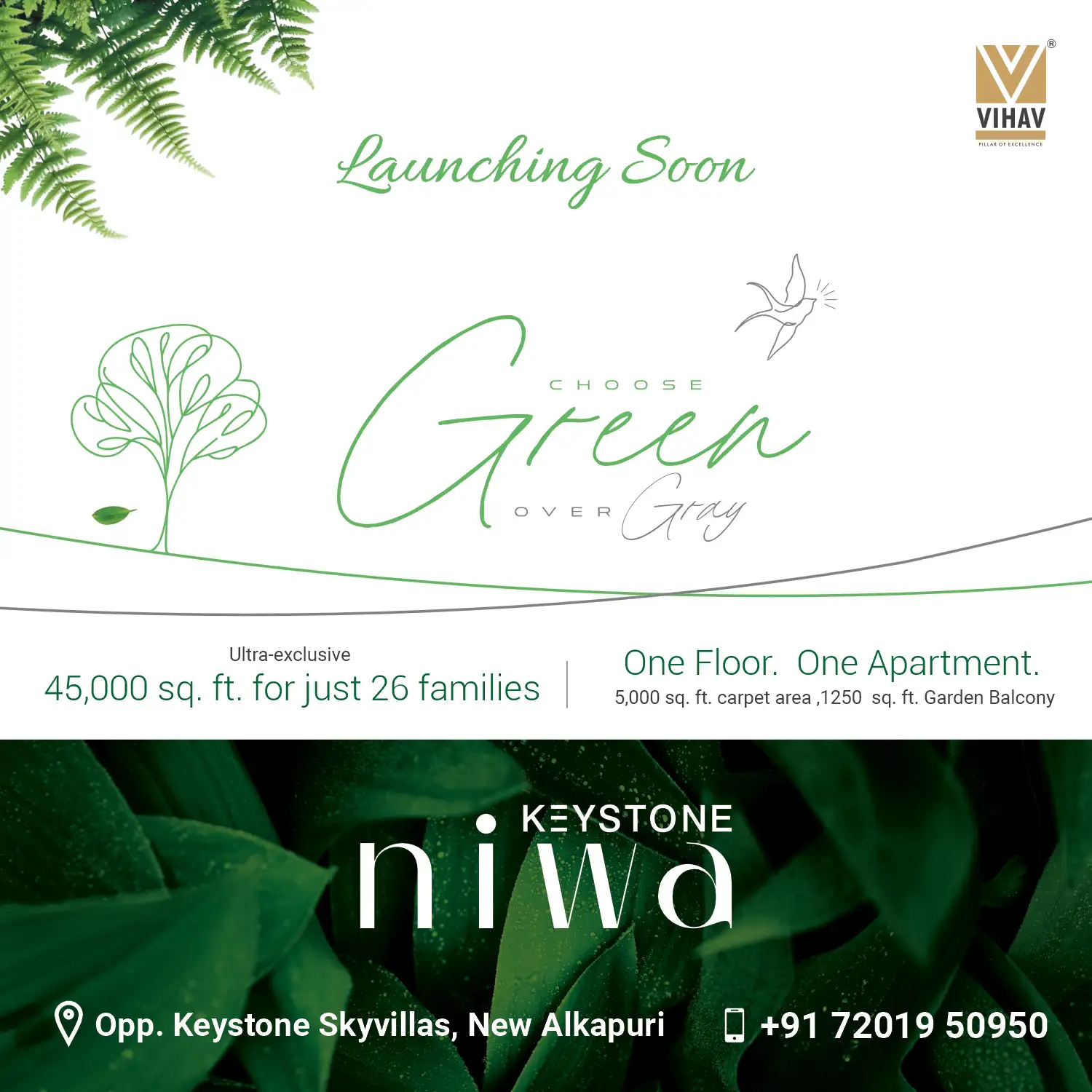 Keystone Niwa - Luxurious 4B2HK Apartments in Vadodara